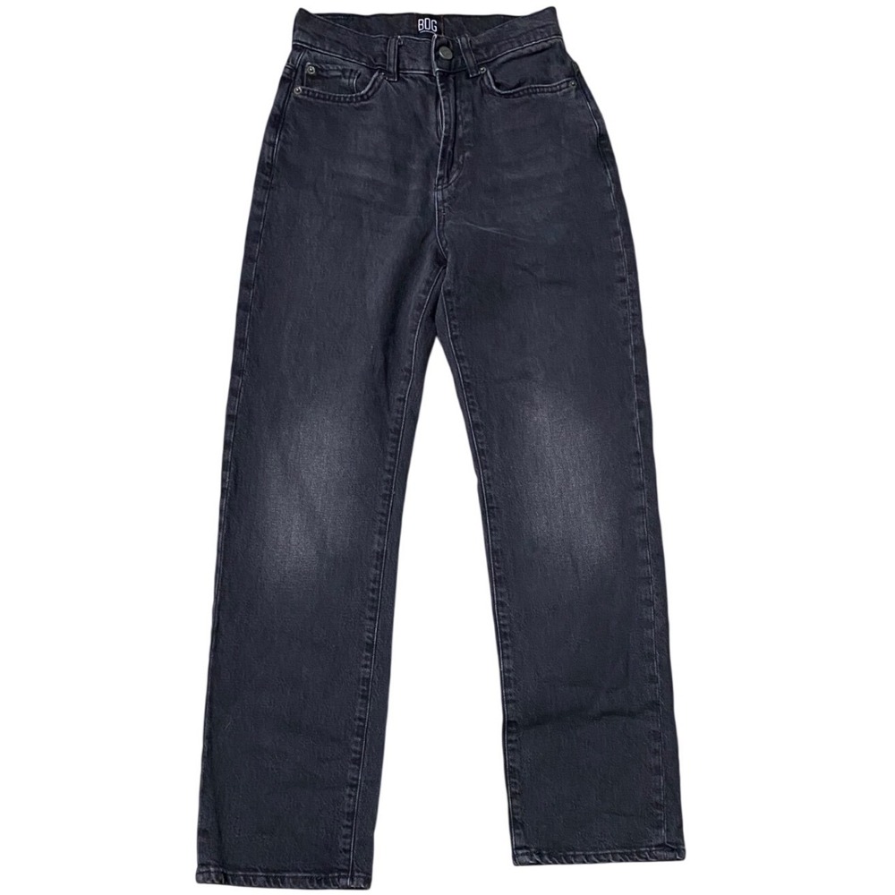 BDG Urban Outfitters Stretch Cowboy Jean High‎ Rise Straight Leg Faded Black 25